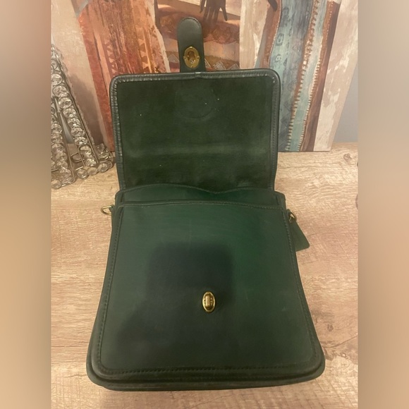 Vintage Coach Bottle Green station Bag #5130(rare green) - Picture 8 of 9